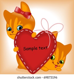heart. ginger kittens. similar to the portfolio