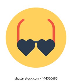 Heart Glasses Vector Icon