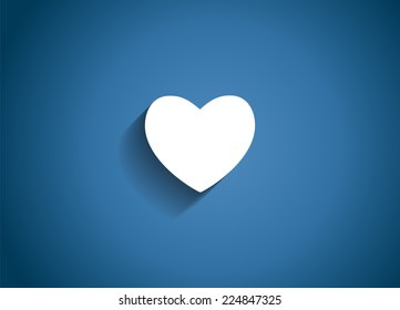 Heart Glossy Icon Vector Illustration EPS10