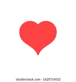Heart glyph icon and romance element
