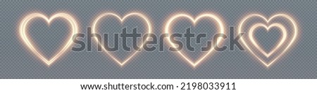 Similar – Image, Stock Photo Golden heart Heart Love