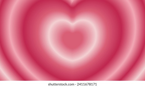 Heart gradient pink blur background. Valentine day background. Vector illustration.