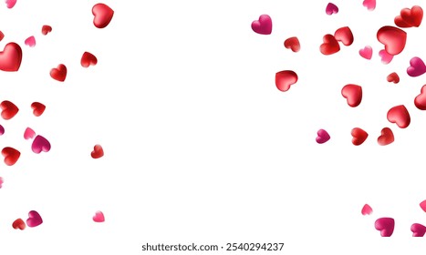 heart gradient.Abstract Happy Valentines Day banner in style colors.Vector stock illustration