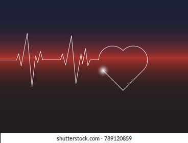 Heart graph on valentineday