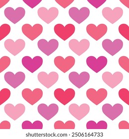 Heart graphic with colorful seamless pattern background for wrapping, valentine and wallpaper