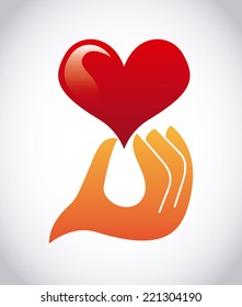 heart graphic design, vector illustration