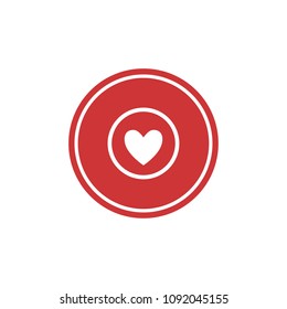 heart - a graphic icon. Logo. Vector illustration.