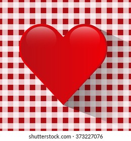 A heart. Graphic template. Vector illustration
