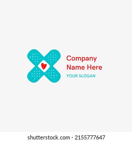 ilustración vectorial gráfica cardíaca, texto. vista superior, perfecta para empresas de salud, compañías de salud y más