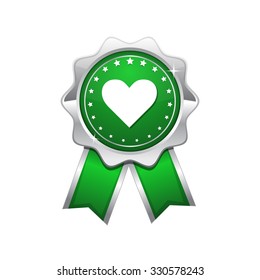 Heart Green Vector Icon Design