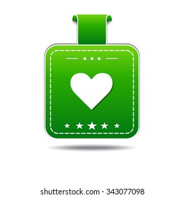 Heart Green Vector Icon Design