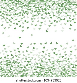 Heart green which consists of isolated elements. Modern style with beautiful elements in heart green. Can be used as print, wallpaper, cards, valentine cards, logo, background and etc.