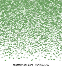 Heart green which consists of isolated elements. Modern style with beautiful elements in heart green. Can be used as print, wallpaper, cards, valentine cards, logo, background and etc.