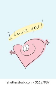 Heart greeting card