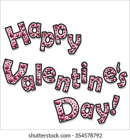 Heart. Greeting card for Valentine's Day, prints, layout, banner. Vector illustration