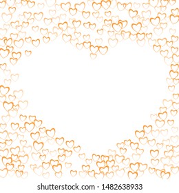 Heart greeting which consists of isolated elements. Modern style with beautiful elements in heart greeting. Can be used as print, wallpaper, cards, valentine cards, banner, background and etc.