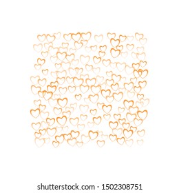 Heart greeting which consists of isolated elements. Modern style with beautiful elements in heart greeting. Can be used as print, wallpaper, cards, valentine cards, banner, background and etc.