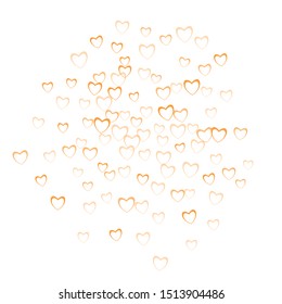 Heart greeting which consists of isolated elements. Modern style with beautiful elements in heart greeting. Can be used as print, wallpaper, cards, valentine cards, banner, background and etc.