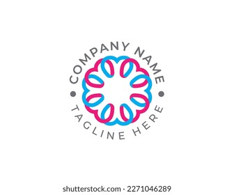 Heart Group Logo Concept icon sign symbol Design Element. Teamwork, Love, Medical, Health Care, Valentine's Day Logotype. Vector illustration template