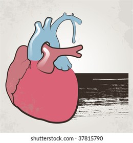 heart  grunge background
