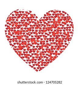 heart grunge vector