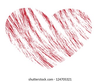 heart grunge vector