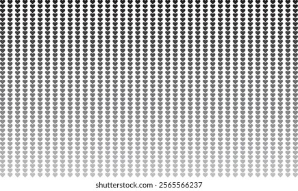 Heart halftone texture background illustration