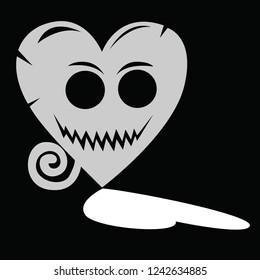 Heart halloween design