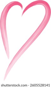 Heart hand drawing brush vector7