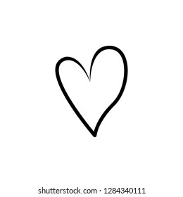 heart hand drawn icon. Element of Valentine's Day icon for mobile concept and web apps. Detailed heart hand drawn icon can be used for web and mobile