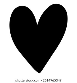 Heart hand drawn icon vector. Hand draw elements illustration sign. love symbol or logo.