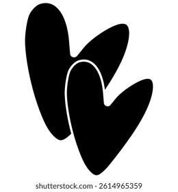 Heart hand drawn icon vector. Hand draw elements illustration sign. love symbol or logo.