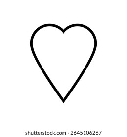Coração mão desenhada ícone vetor. sinal de ilustração de amor. símbolo de romance. Ícone romântico da web.