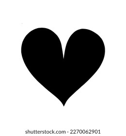 Ilustración dibujada a mano del corazón, vector, símbolo de amor, icono. Elemento de diseño cardiaco para el día de San Valentín y la boda