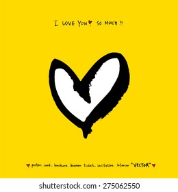 Heart / Hand drawn illustration - vector