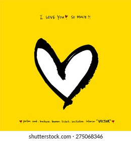 Heart / Hand drawn illustrations - vector