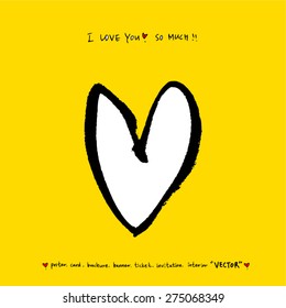 Heart / Hand drawn illustrations - vector