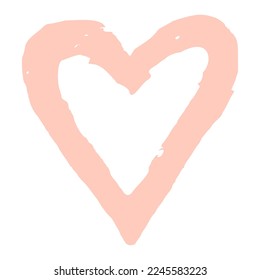 Heart Hand drawn vector illustration. Doodle hearts for Valentines day, Mothers day, wedding card