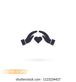 heart in hand icon
