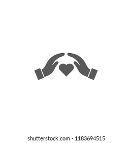 heart in hand icon