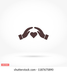 heart in hand icon