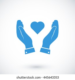 heart in hand icon