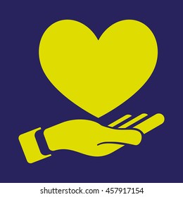Heart In Hand Icon