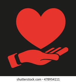 Heart In Hand Icon