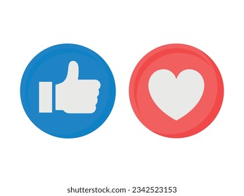 Heart and hand icon, love social media notification, love and like icon for instagram in chat box Vector illustration. Thumb up, hand gesture, hand up. 3d vector illustration.