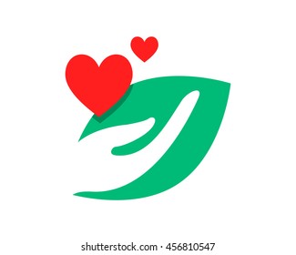 heart hand heart love shape ornamental pattern
