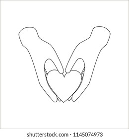 Heart in hands