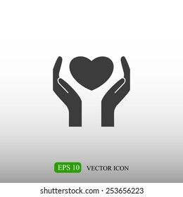 Heart in hands