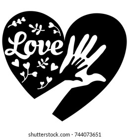 heart with hands in it