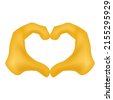 hand emoji heart